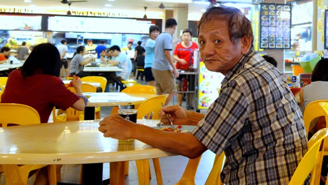 Hawker centre and eating houses in Singapore