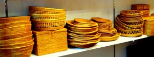 Mango Wood Crafts with home decoration such as handcrafted frames, basklets, and vases at Holland Village in Singapore | Shopkeeper Stories
